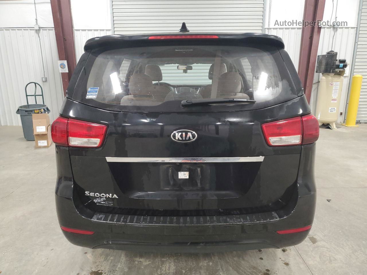 2017 Kia Sedona L Black vin: KNDMA5C13H6279646