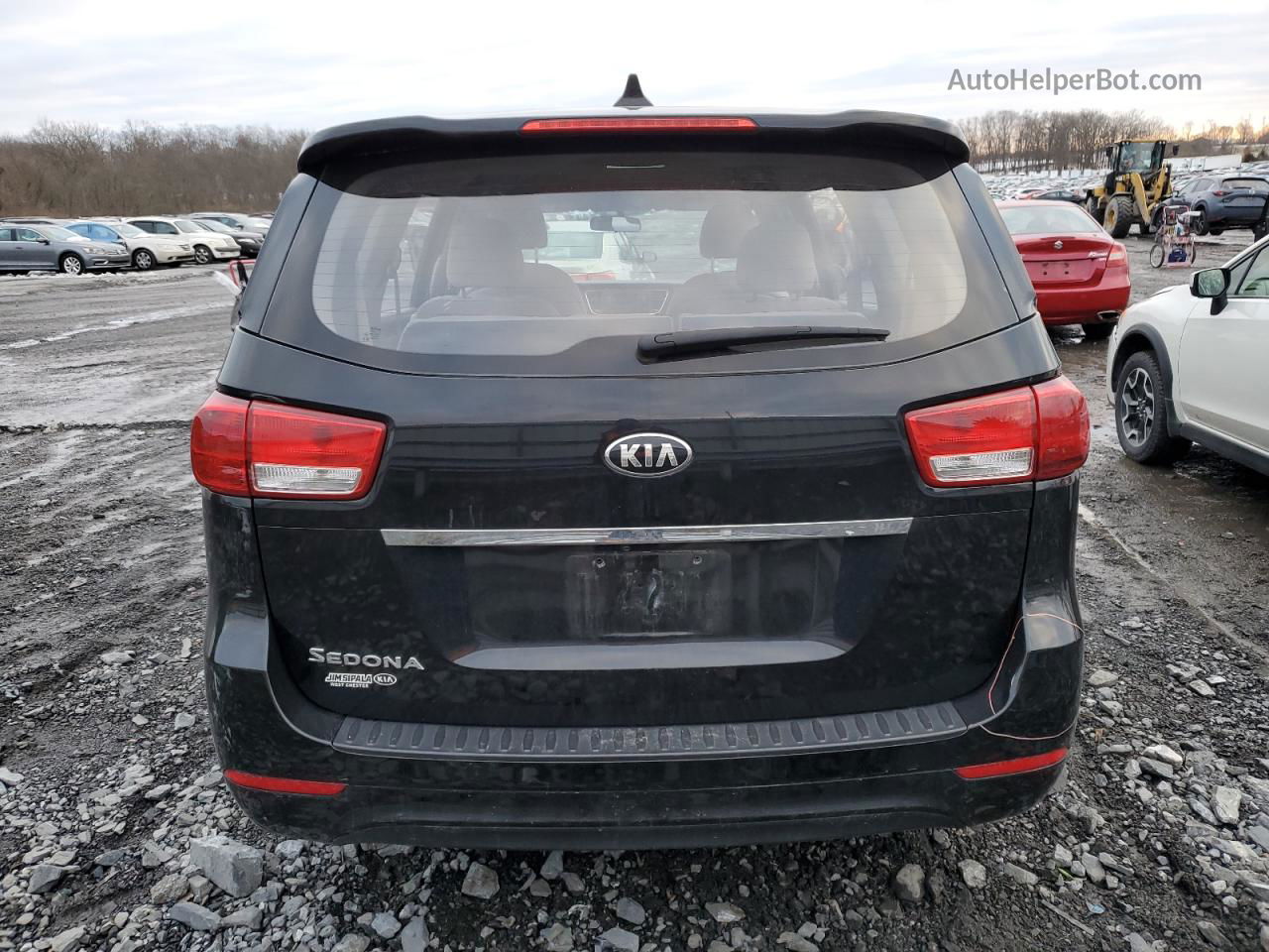 2017 Kia Sedona L Black vin: KNDMA5C19H6259708