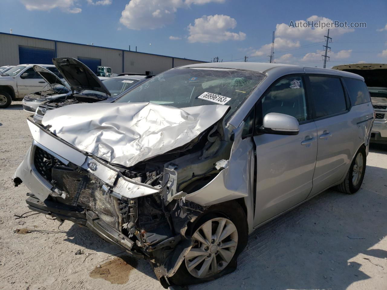 2017 Kia Sedona Lx Gray vin: KNDMB5C10H6224861