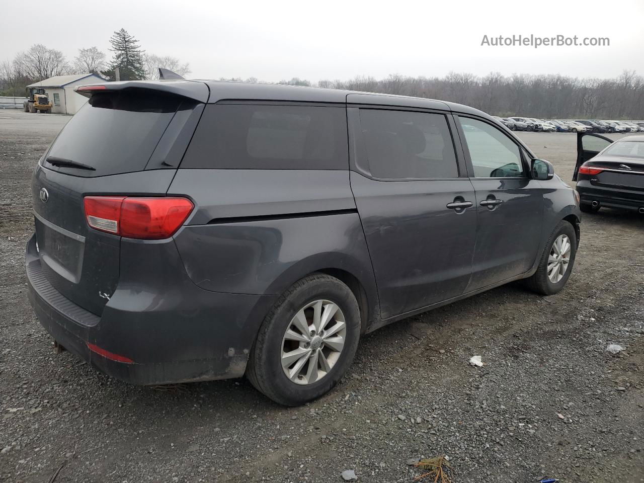 2017 Kia Sedona Lx Gray vin: KNDMB5C10H6227954