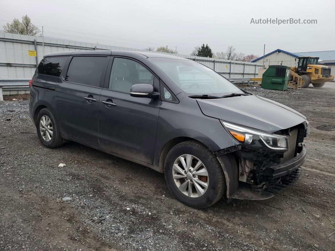 2017 Kia Sedona Lx Gray vin: KNDMB5C10H6227954