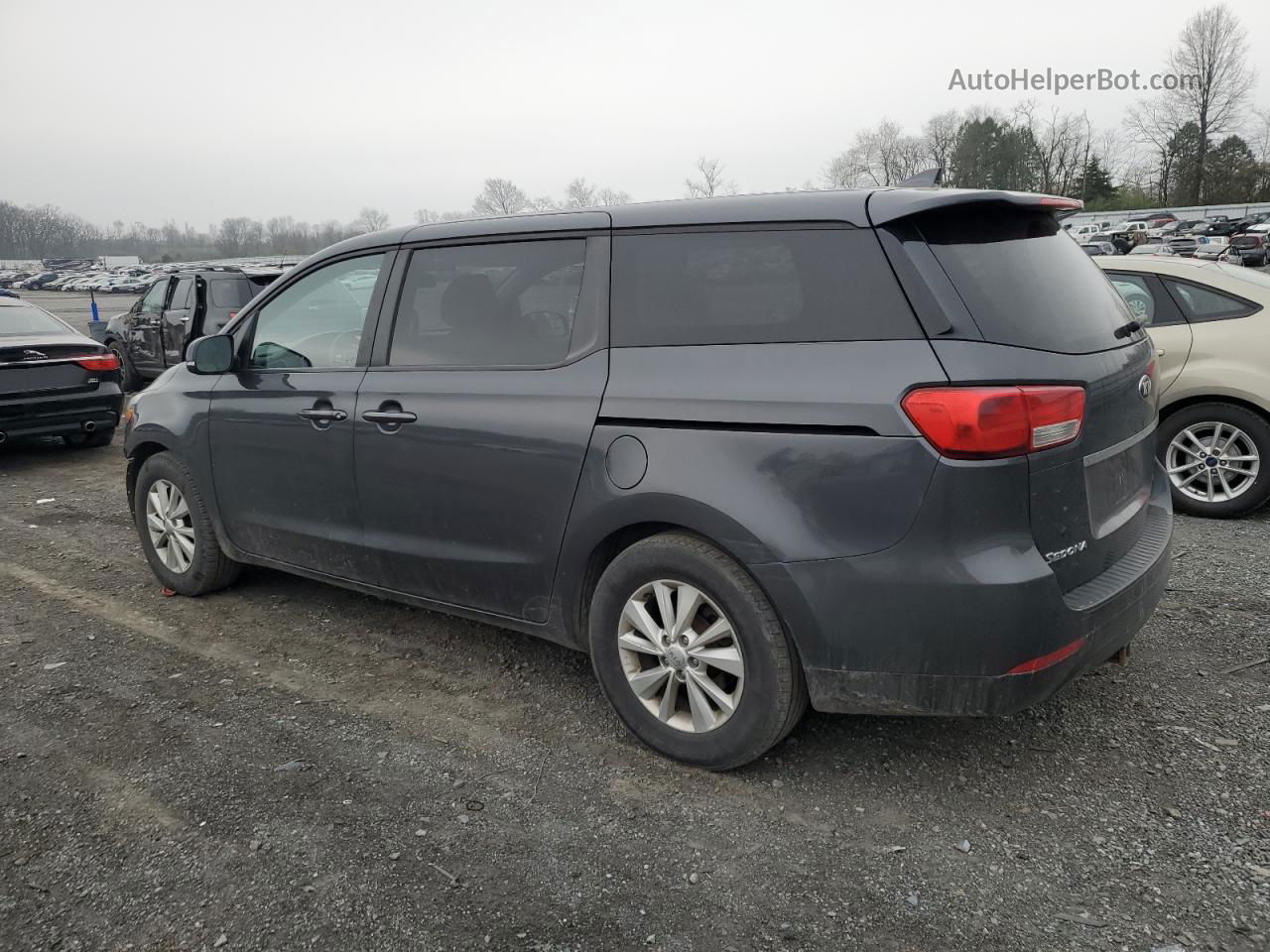 2017 Kia Sedona Lx Gray vin: KNDMB5C10H6227954