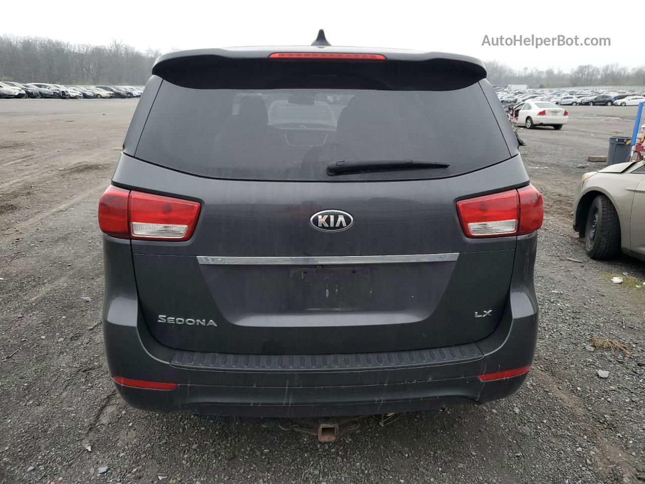 2017 Kia Sedona Lx Gray vin: KNDMB5C10H6227954