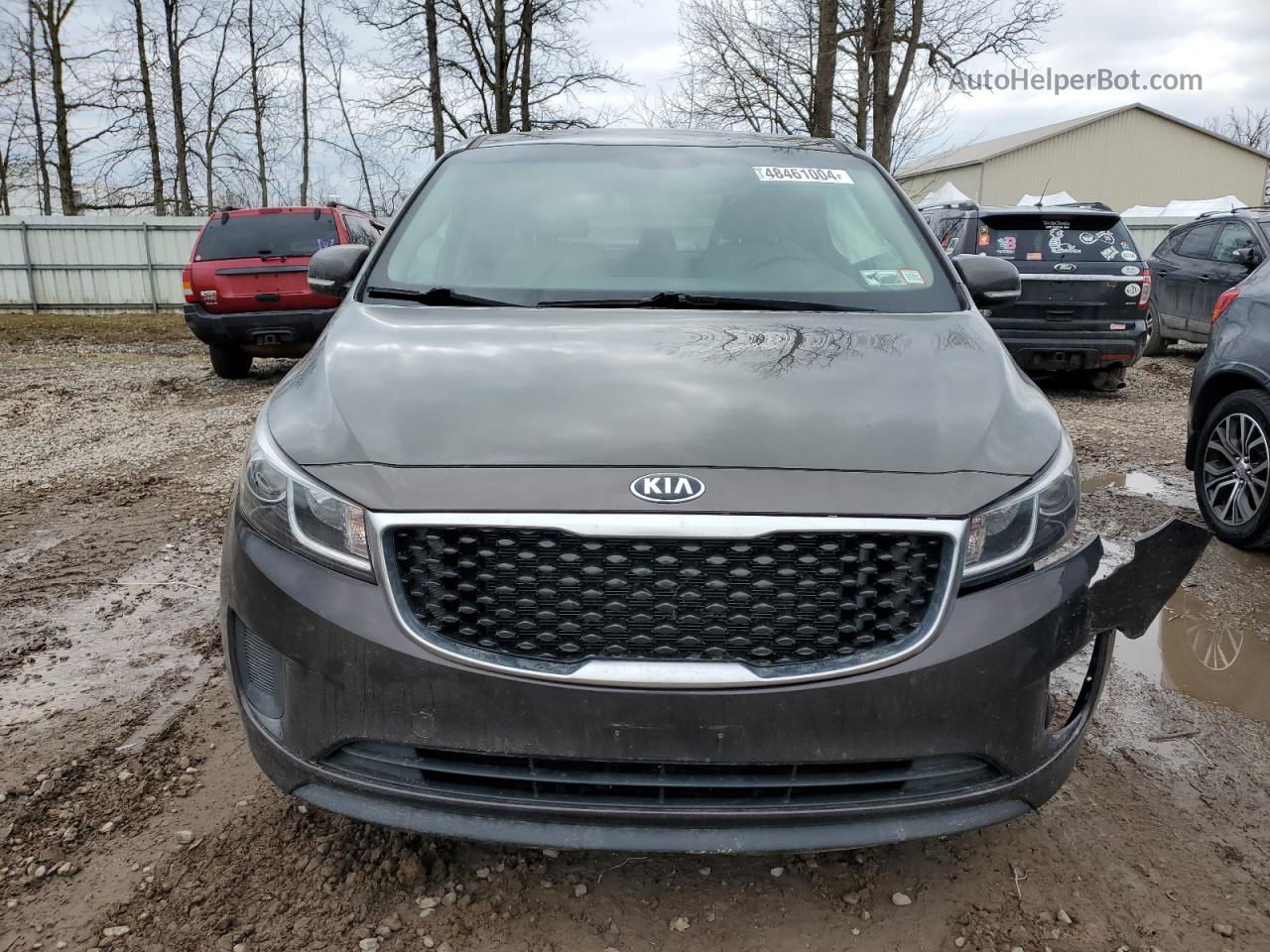 2017 Kia Sedona Lx Коричневый vin: KNDMB5C10H6230546