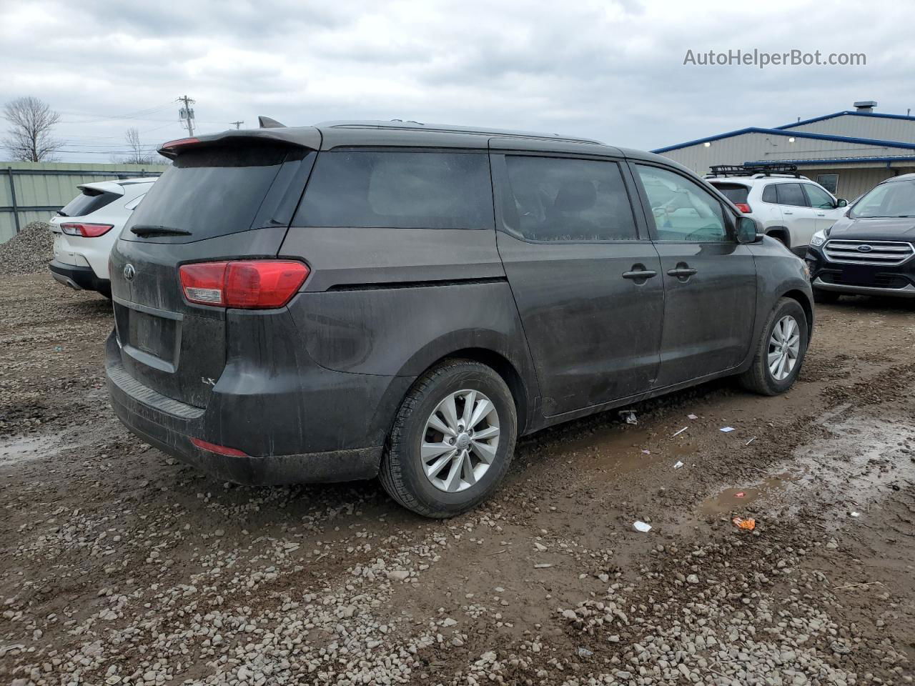 2017 Kia Sedona Lx Коричневый vin: KNDMB5C10H6230546