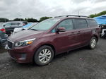 2017 Kia Sedona Lx Burgundy vin: KNDMB5C10H6234225