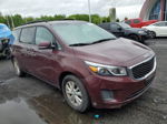 2017 Kia Sedona Lx Burgundy vin: KNDMB5C10H6234225