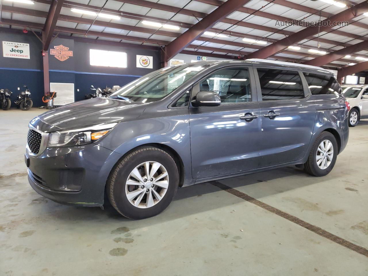 2017 Kia Sedona Lx Gray vin: KNDMB5C10H6244155