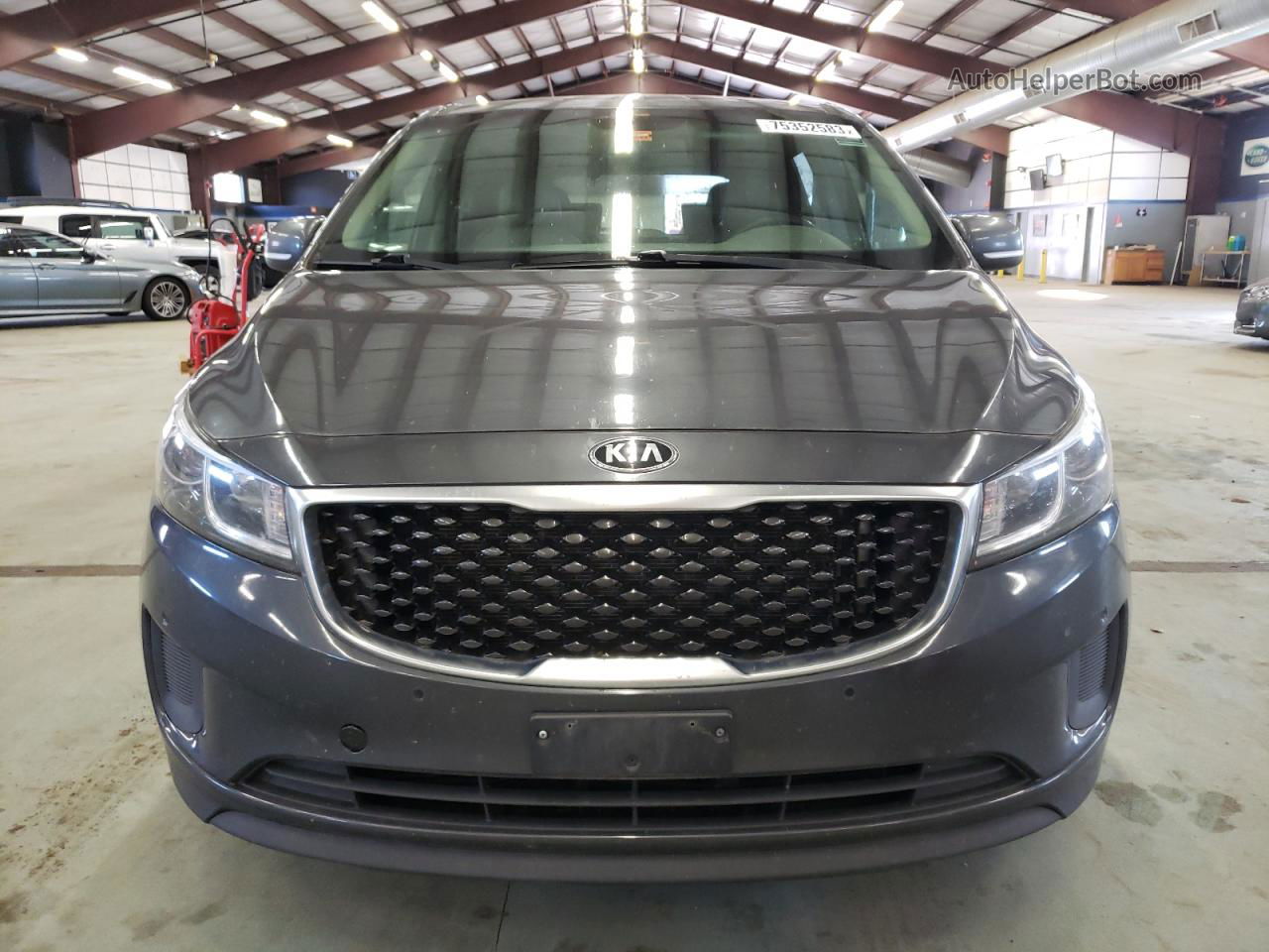 2017 Kia Sedona Lx Gray vin: KNDMB5C10H6244155