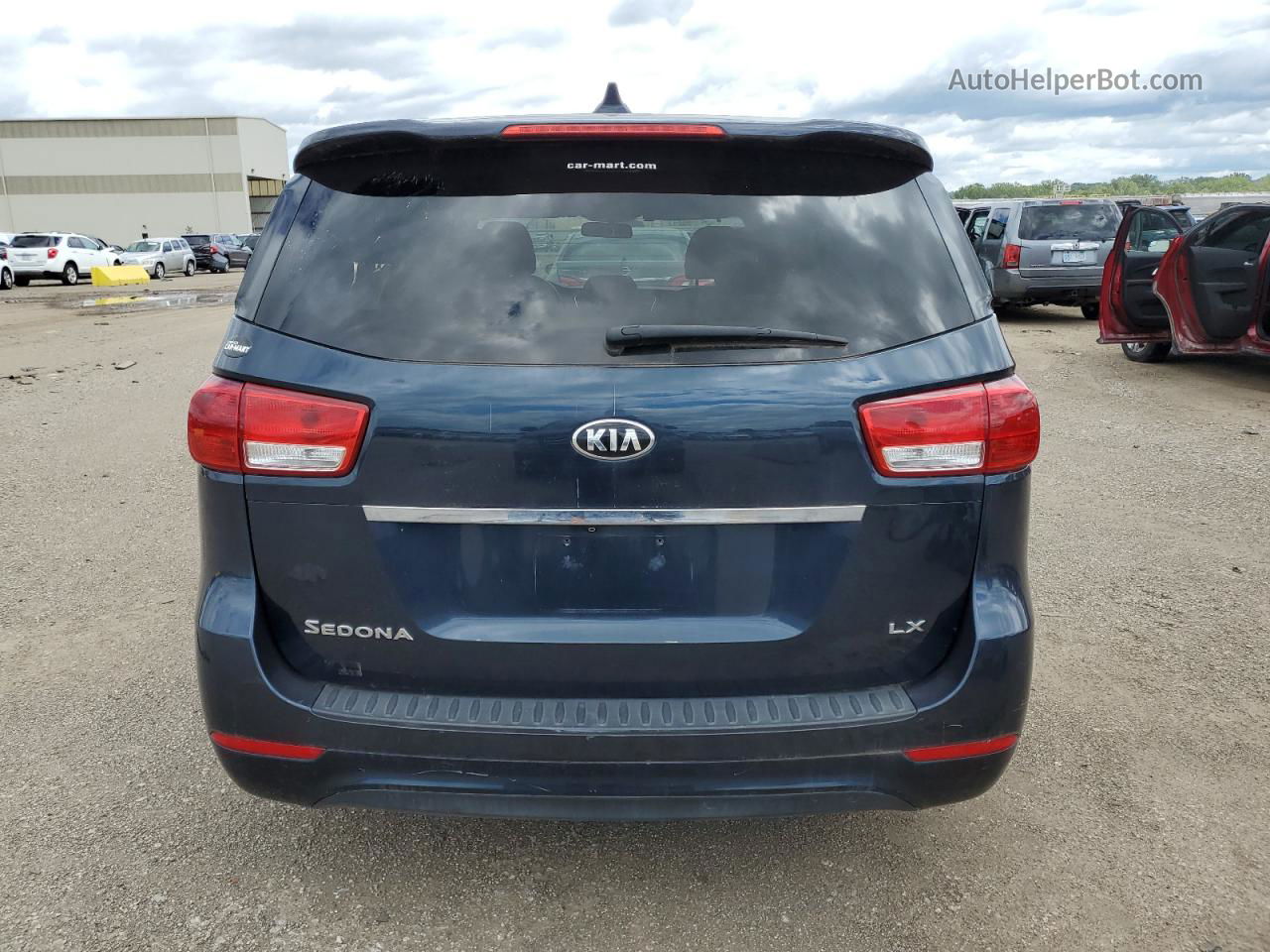 2017 Kia Sedona Lx Blue vin: KNDMB5C10H6244799