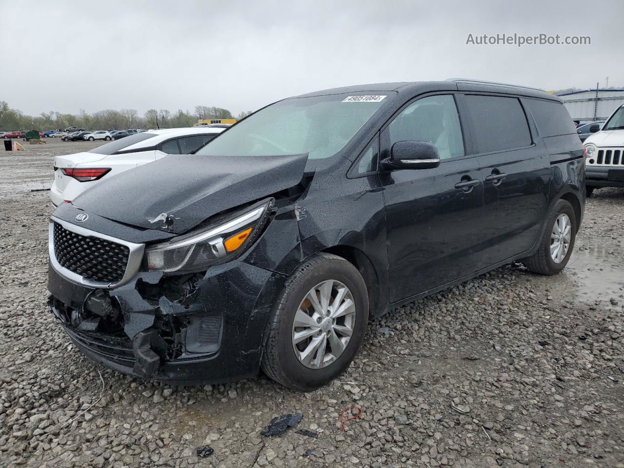 2017 Kia Sedona Lx Black vin: KNDMB5C10H6313667