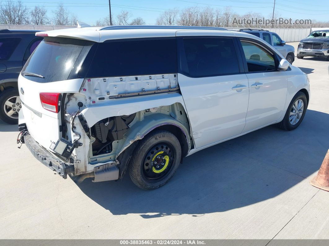 2017 Kia Sedona Lx White vin: KNDMB5C10H6325060