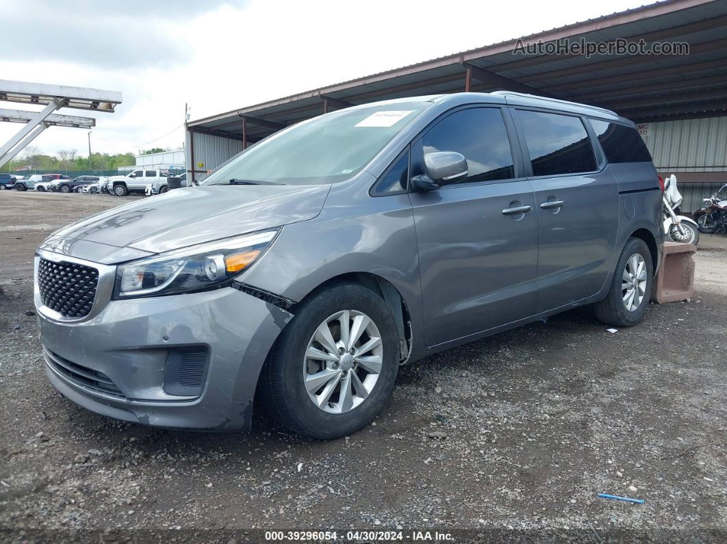 2017 Kia Sedona Lx Gray vin: KNDMB5C10H6327052