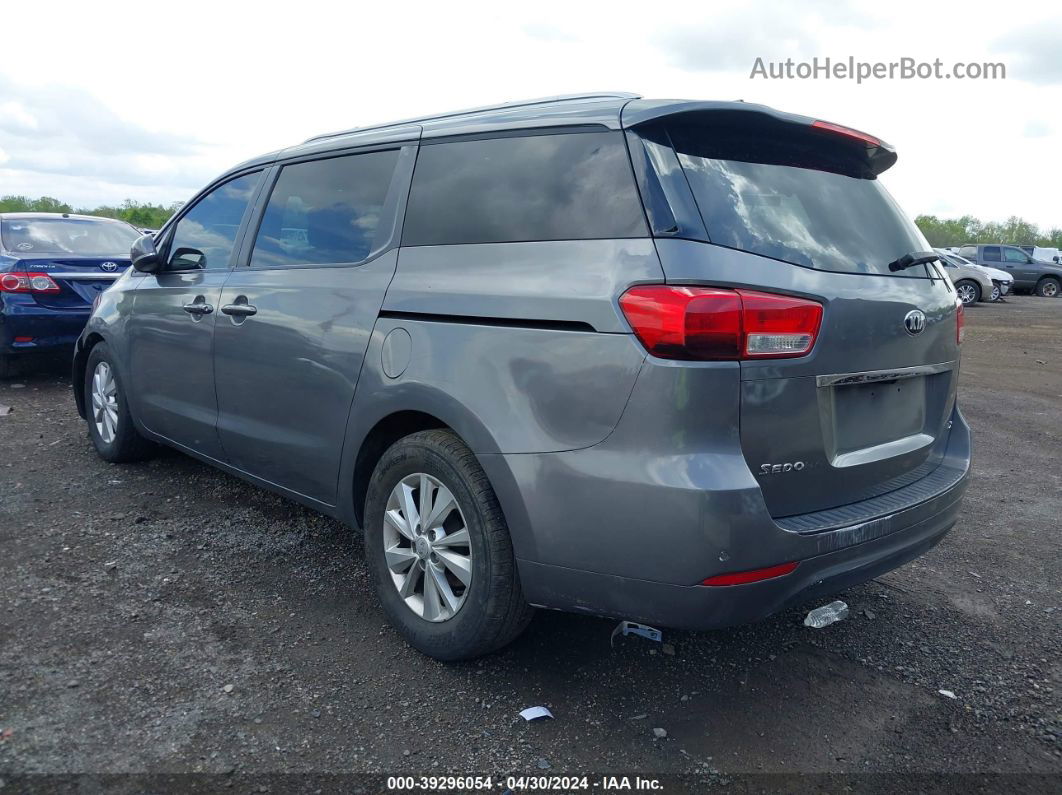 2017 Kia Sedona Lx Gray vin: KNDMB5C10H6327052