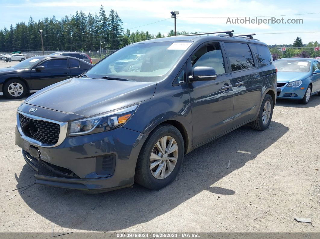 2017 Kia Sedona Lx Gray vin: KNDMB5C11H6247825