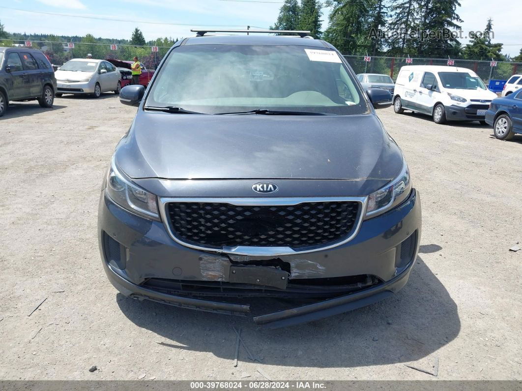 2017 Kia Sedona Lx Gray vin: KNDMB5C11H6247825