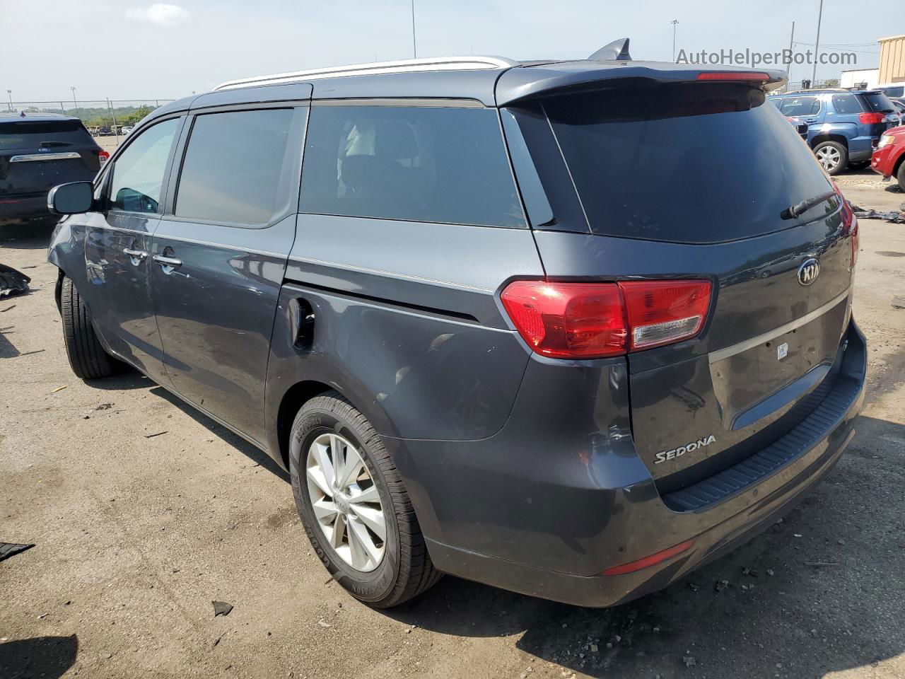 2017 Kia Sedona Lx Gray vin: KNDMB5C11H6267198