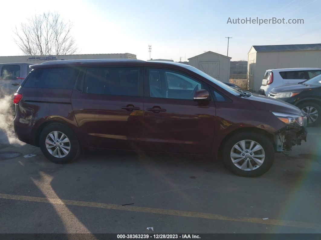 2017 Kia Sedona Lx Dark Brown vin: KNDMB5C11H6267251