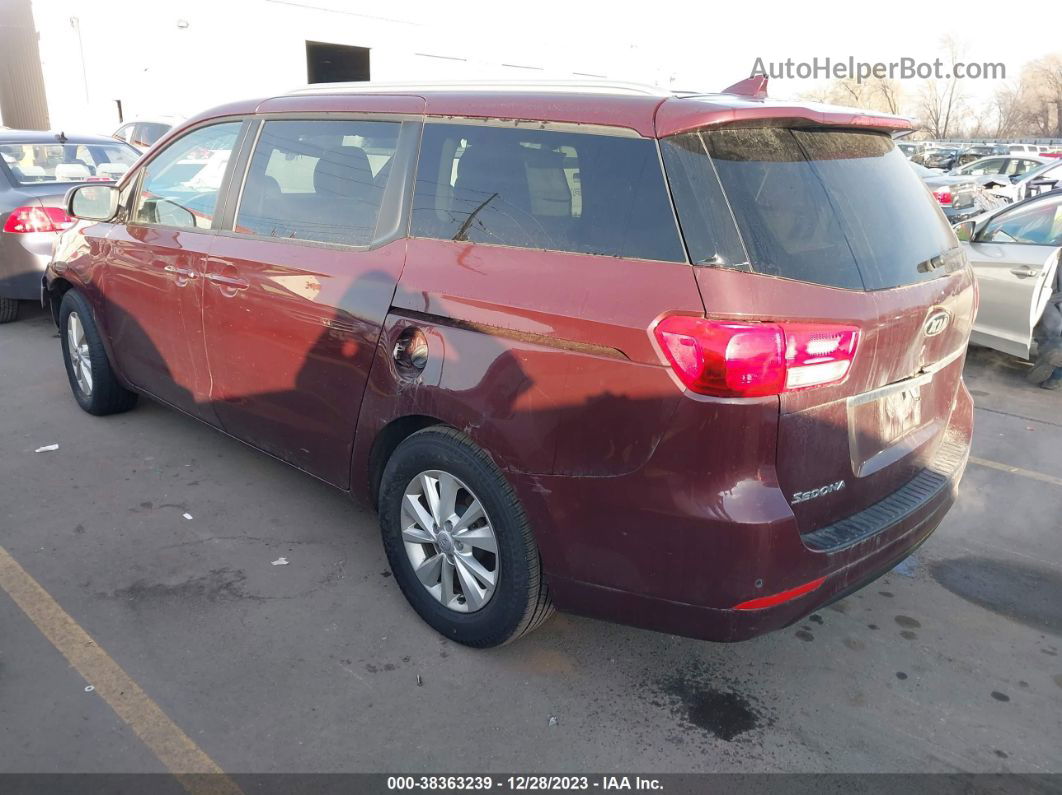 2017 Kia Sedona Lx Dark Brown vin: KNDMB5C11H6267251