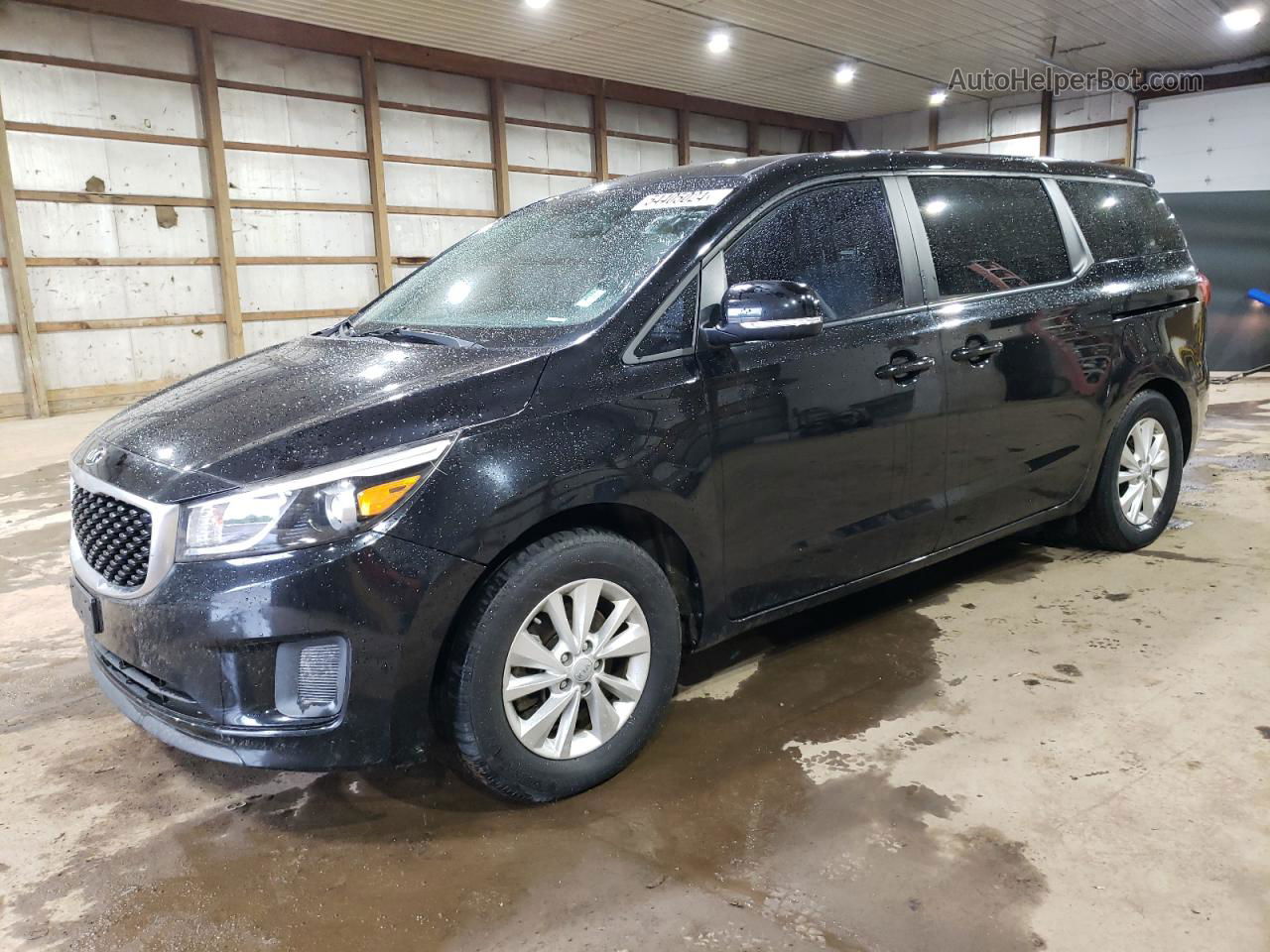 2017 Kia Sedona Lx Black vin: KNDMB5C12H6217734