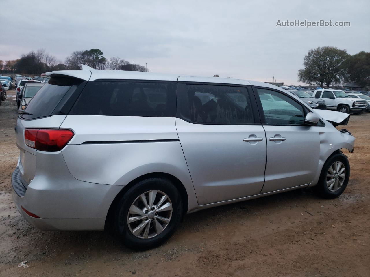 2017 Kia Sedona Lx Silver vin: KNDMB5C12H6218446