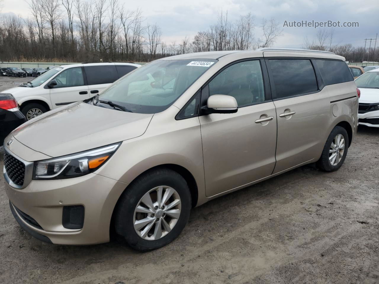 2017 Kia Sedona Lx Gold vin: KNDMB5C12H6236915