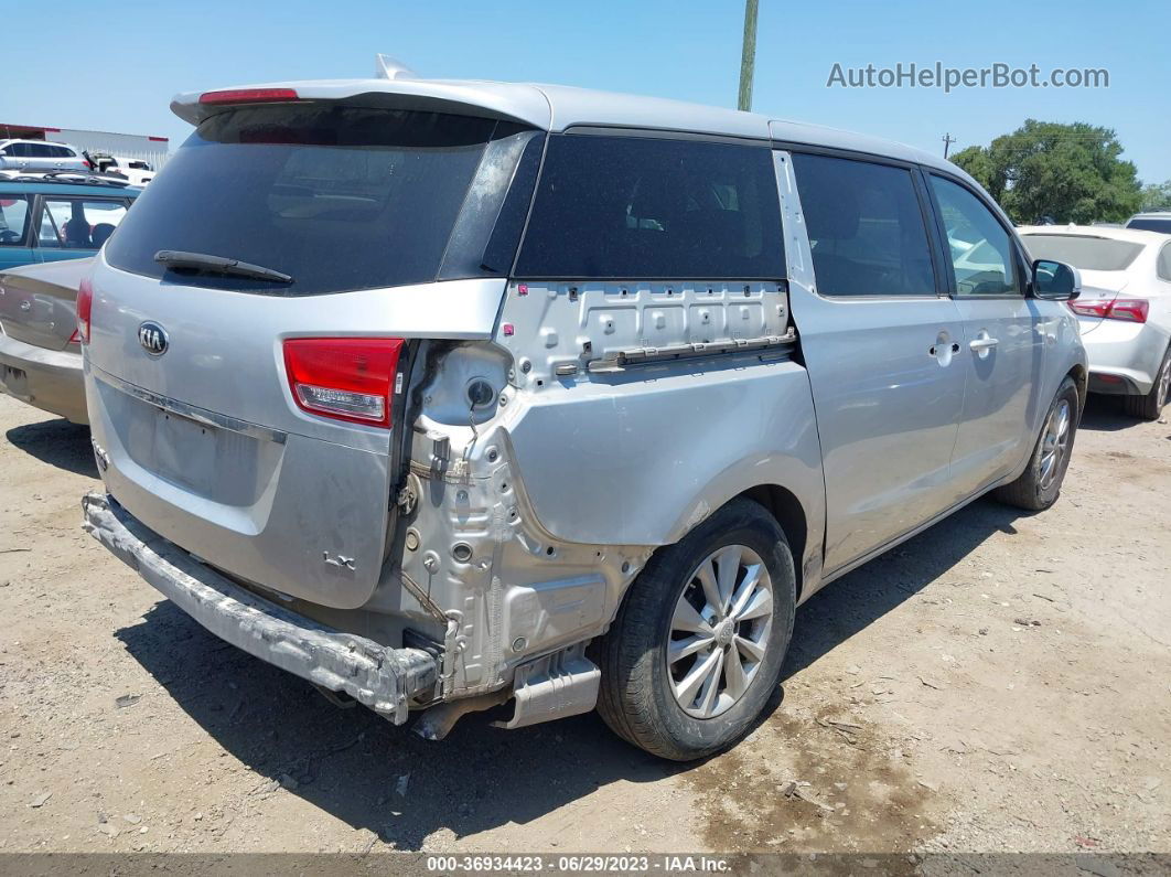 2017 Kia Sedona Lx Silver vin: KNDMB5C12H6243444