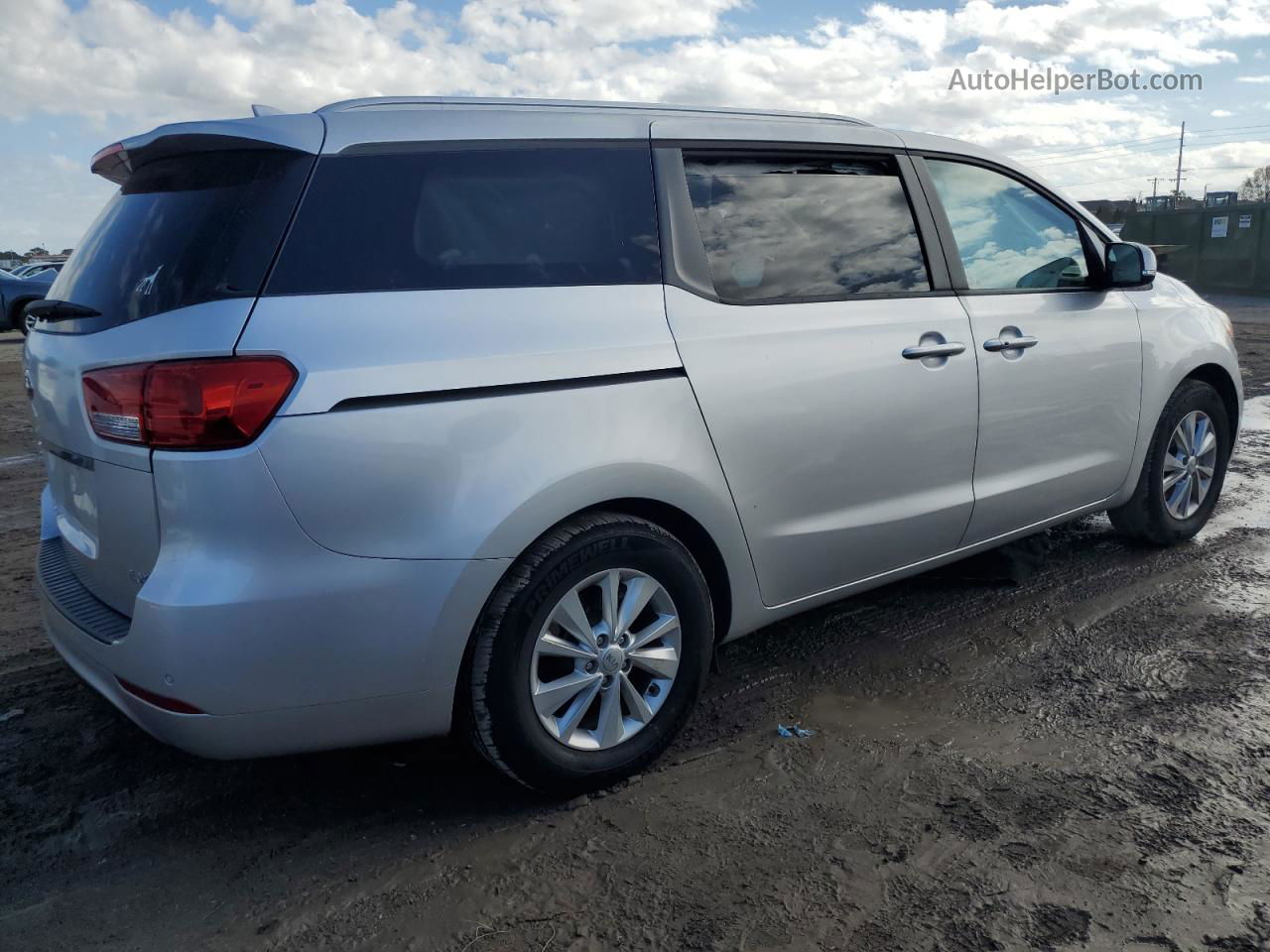 2017 Kia Sedona Lx Silver vin: KNDMB5C12H6281899