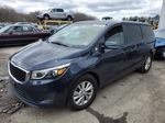 2017 Kia Sedona Lx Синий vin: KNDMB5C12H6306560