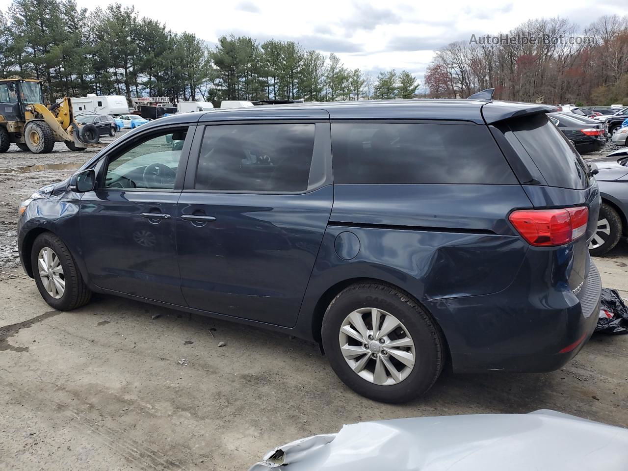 2017 Kia Sedona Lx Синий vin: KNDMB5C12H6306560