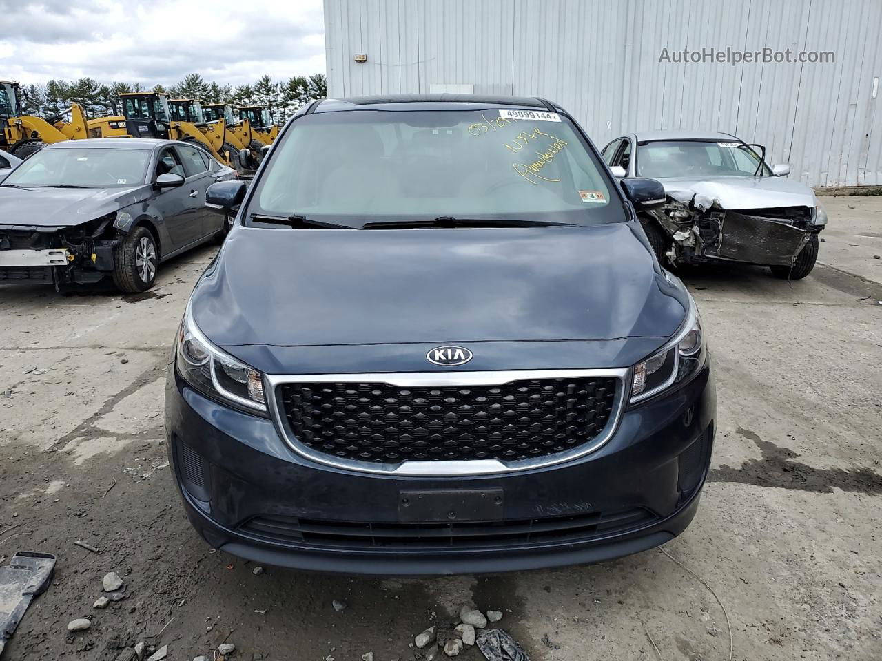 2017 Kia Sedona Lx Blue vin: KNDMB5C12H6306560