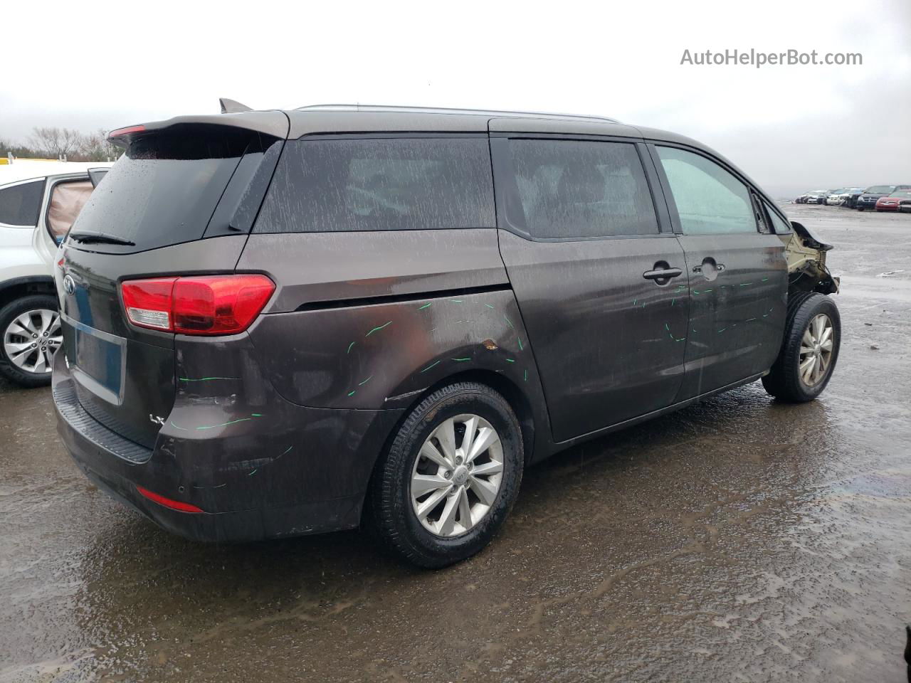 2017 Kia Sedona Lx Brown vin: KNDMB5C12H6329336