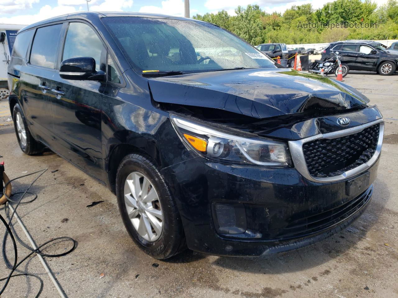 2017 Kia Sedona Lx Black vin: KNDMB5C13H6226815