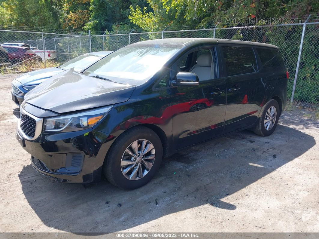 2017 Kia Sedona Lx Black vin: KNDMB5C13H6228189