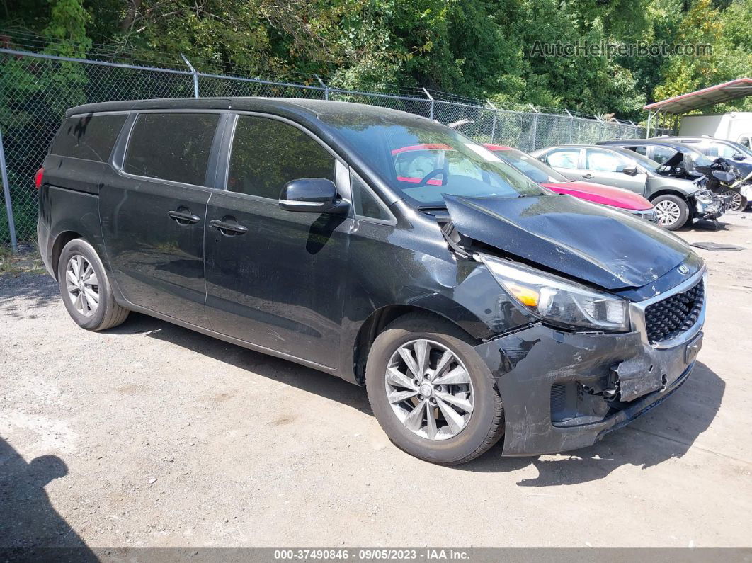 2017 Kia Sedona Lx Black vin: KNDMB5C13H6228189