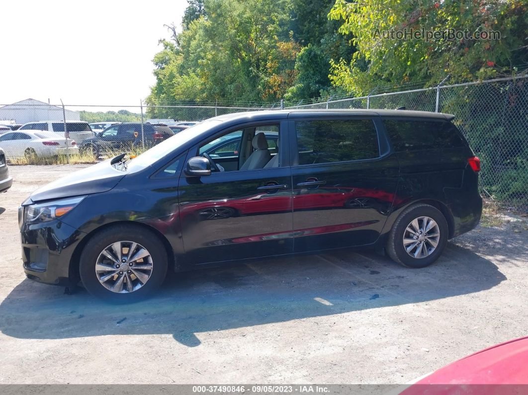 2017 Kia Sedona Lx Black vin: KNDMB5C13H6228189