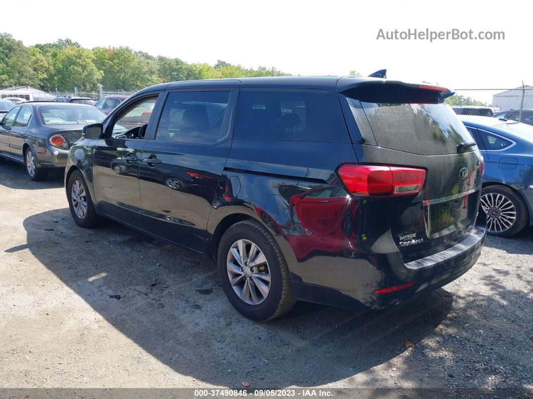 2017 Kia Sedona Lx Black vin: KNDMB5C13H6228189