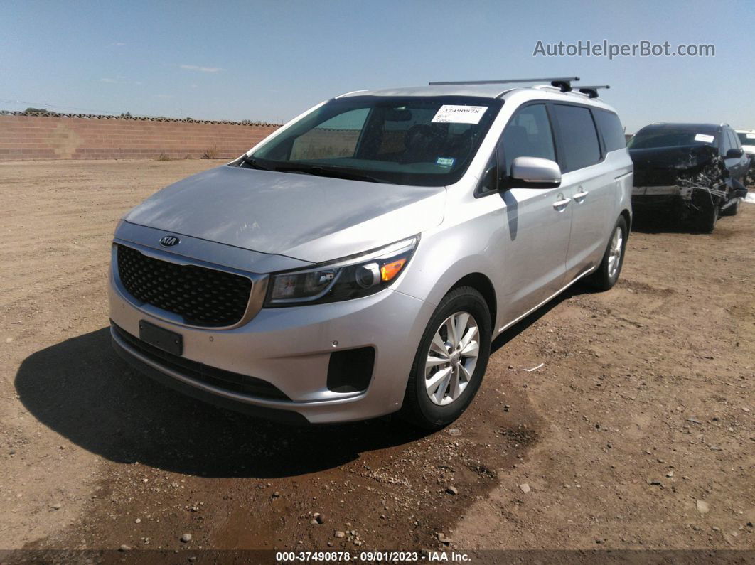 2017 Kia Sedona Lx Silver vin: KNDMB5C13H6260317