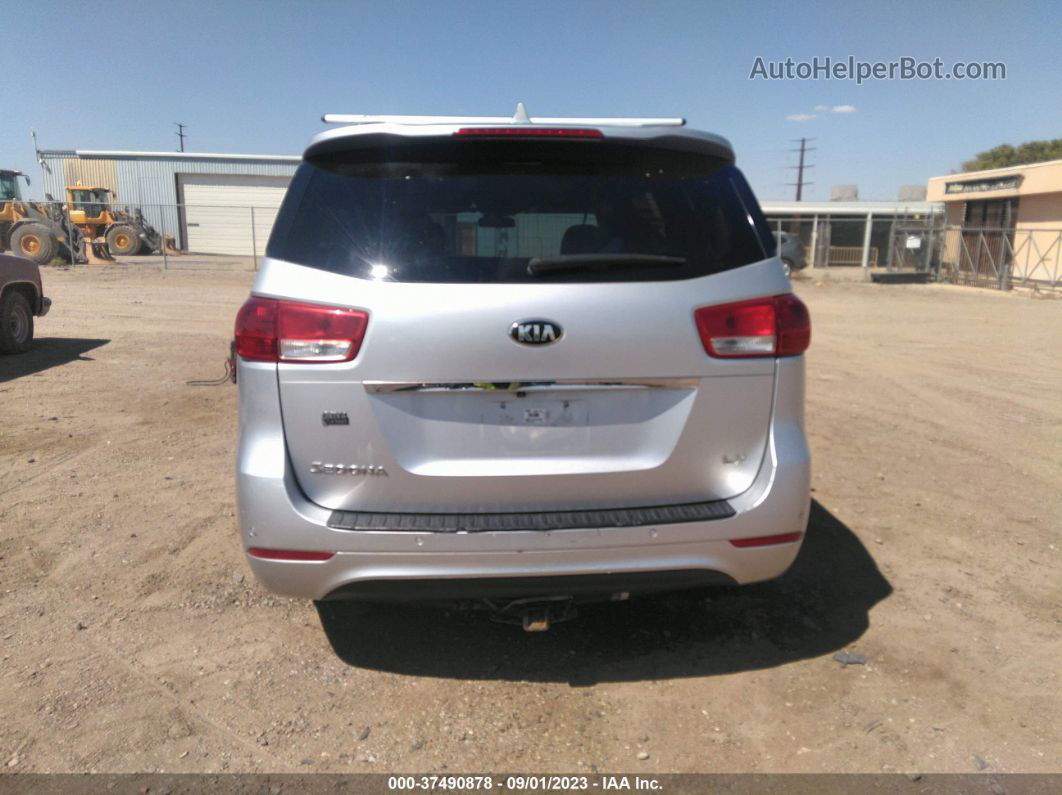 2017 Kia Sedona Lx Silver vin: KNDMB5C13H6260317