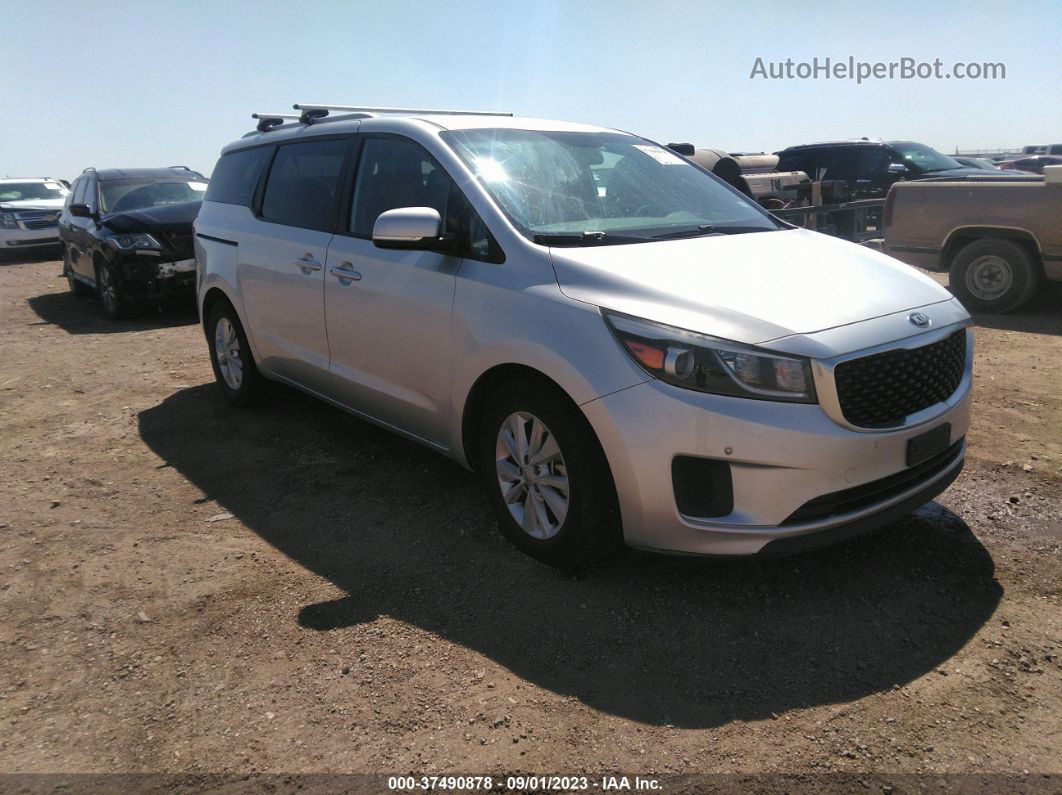 2017 Kia Sedona Lx Silver vin: KNDMB5C13H6260317