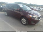 2017 Kia Sedona Lx Maroon vin: KNDMB5C13H6284410