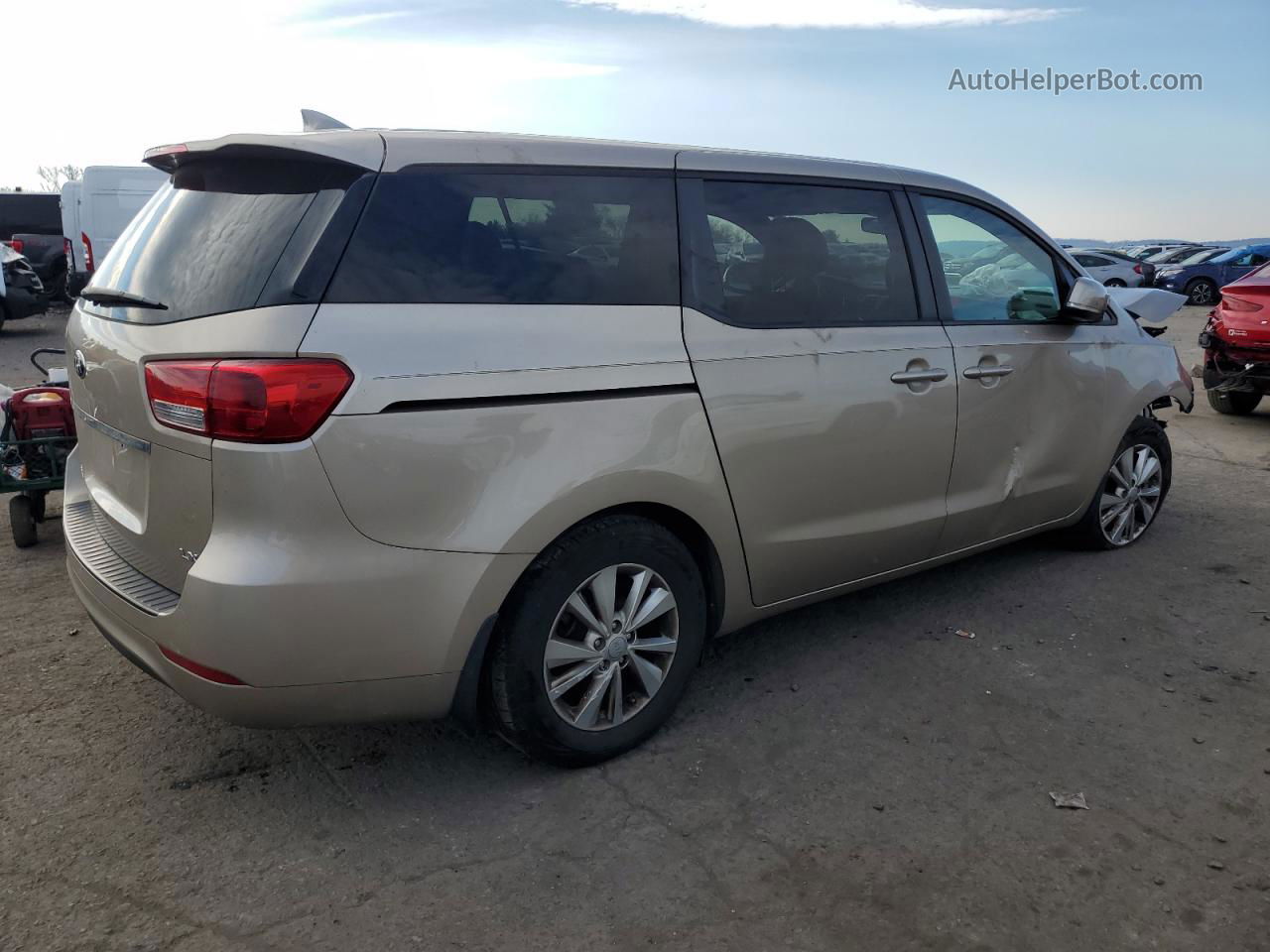 2017 Kia Sedona Lx Beige vin: KNDMB5C13H6307488