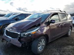 2017 Kia Sedona Lx Burgundy vin: KNDMB5C13H6319902