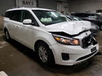 2017 Kia Sedona Lx White vin: KNDMB5C13H6339762