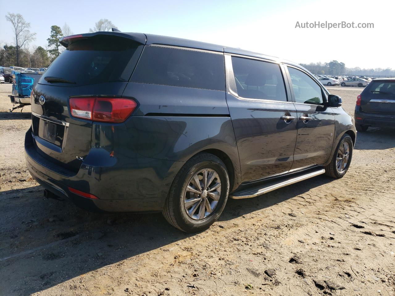 2017 Kia Sedona Lx Blue vin: KNDMB5C14H6226886