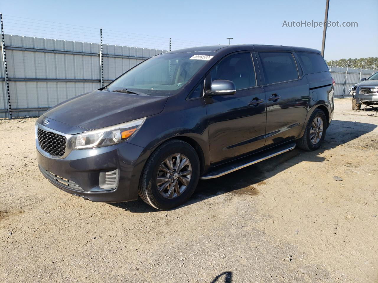 2017 Kia Sedona Lx Blue vin: KNDMB5C14H6226886