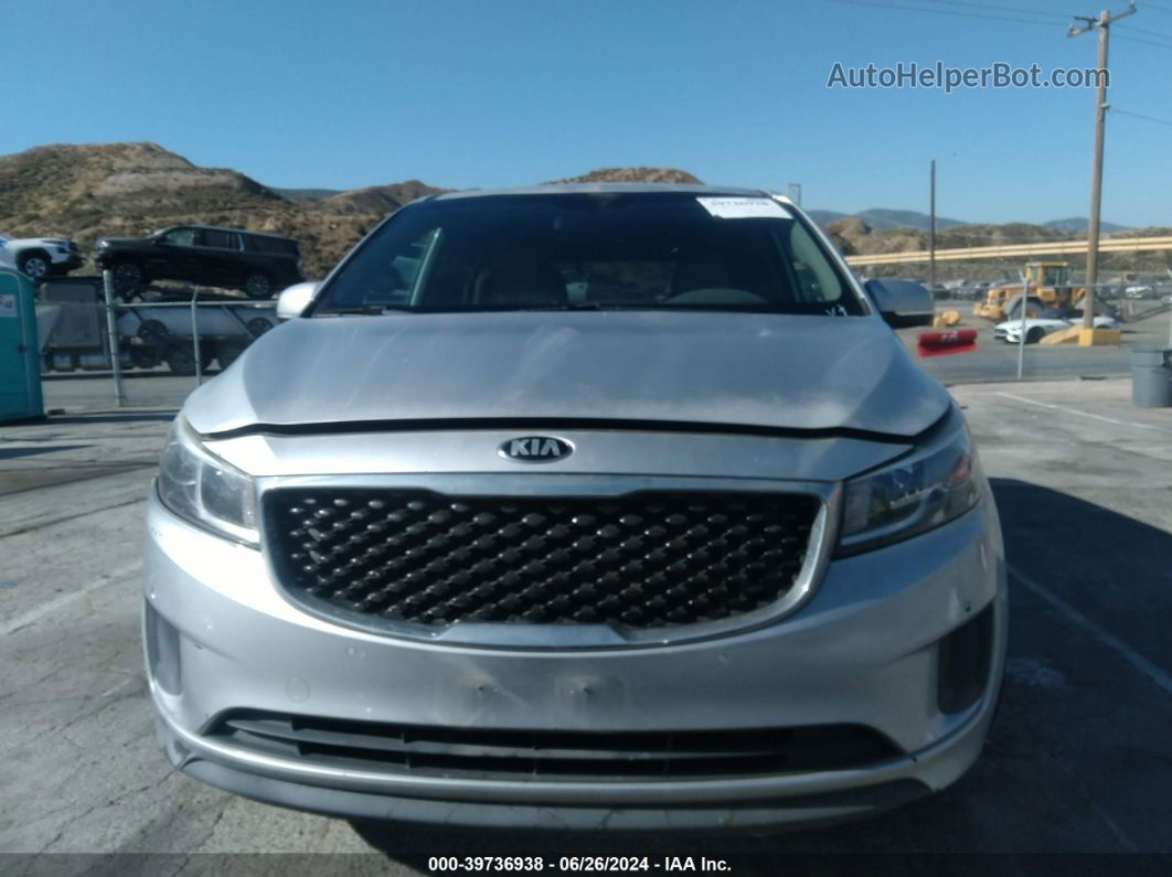 2017 Kia Sedona Lx Silver vin: KNDMB5C14H6233479