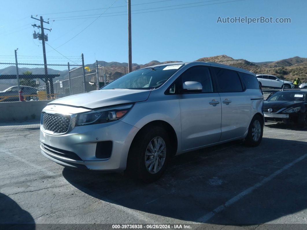 2017 Kia Sedona Lx Silver vin: KNDMB5C14H6233479