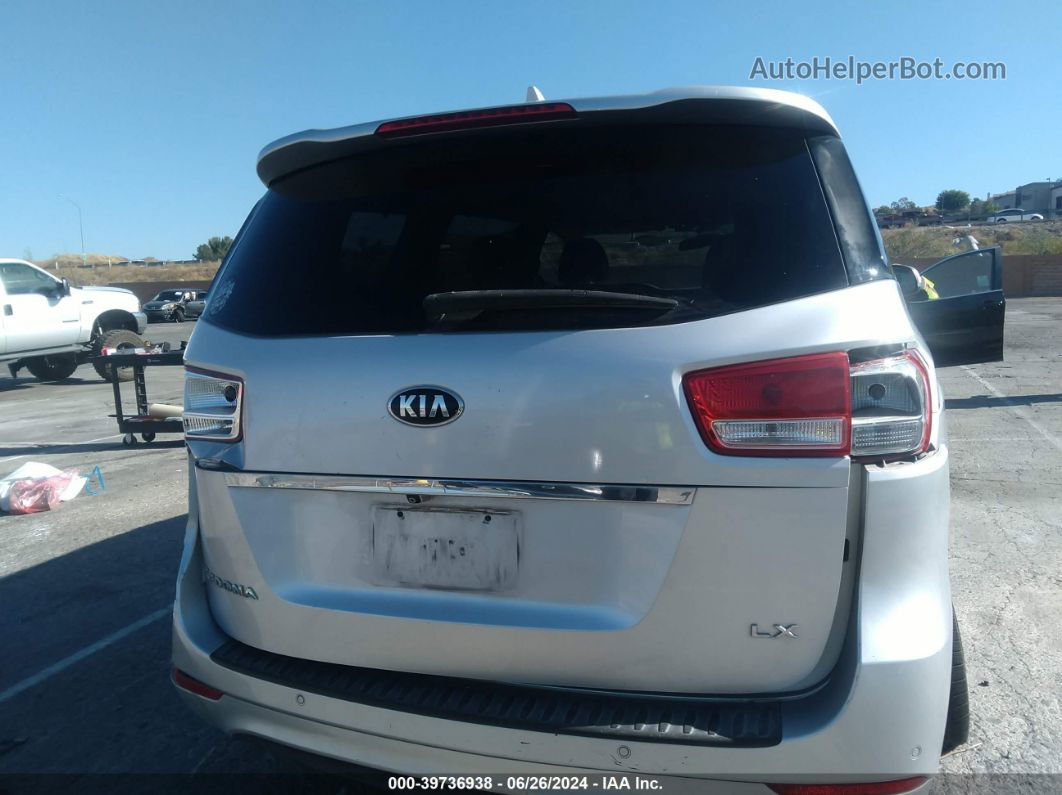 2017 Kia Sedona Lx Silver vin: KNDMB5C14H6233479