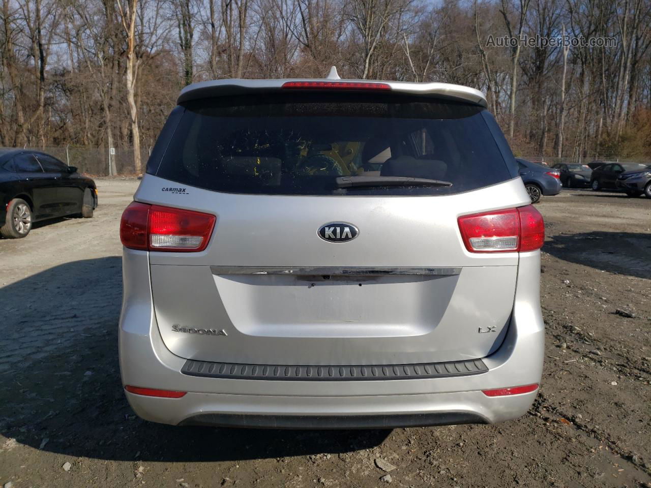 2017 Kia Sedona Lx Silver vin: KNDMB5C14H6242375